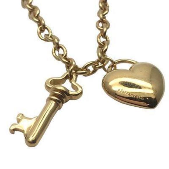 Tiffany Heart Lock Key Bracelet Gold - Picture 3 of 4